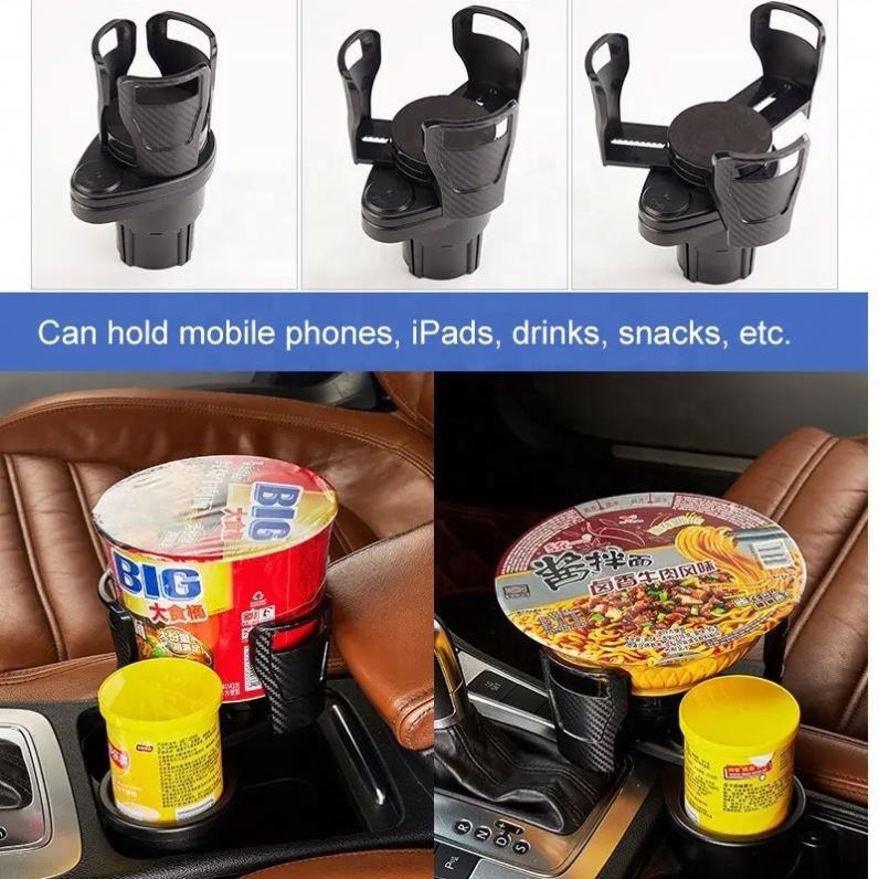 New Life 2-in-1 Adjustable Car Cup Holder - Multifunctio<i></i>nal Auto Interior Accessory CA000012